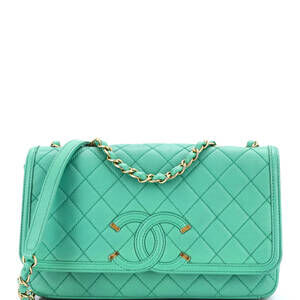 Chanel Filigree Flap Bag Quilted Caviar #233916C39B